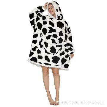 hot sale wearable wholesale custom winter blanket hoodies